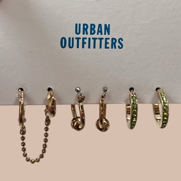 NWT Urban Outfitters Women's Lot of 3 Necklace, Rings, Earrings Jewelry - Picture 2 of 6